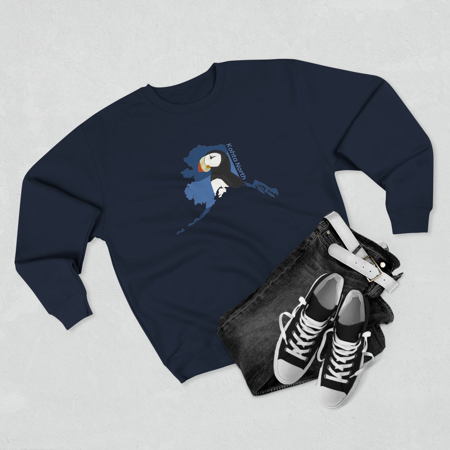 Alaska Puffin Crewneck Sweatshirt