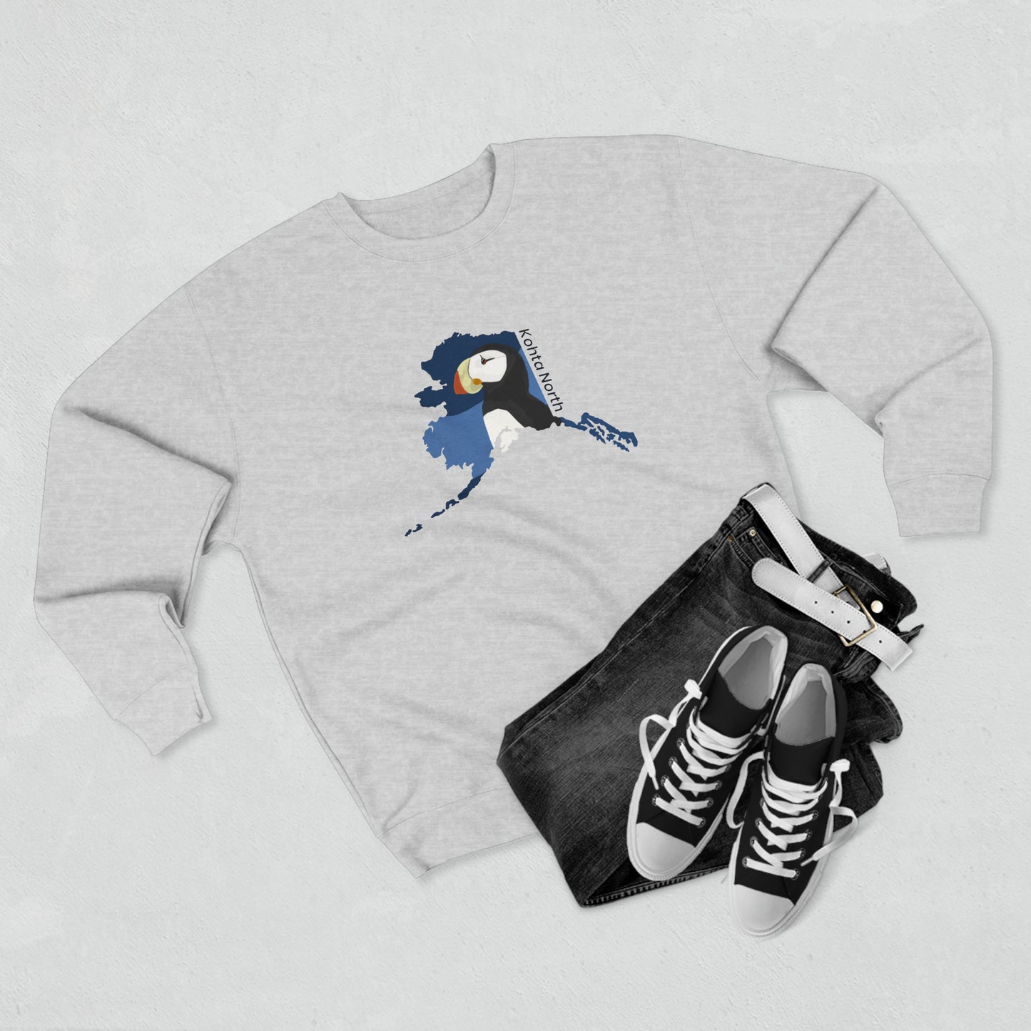 Alaska Puffin Crewneck Sweatshirt