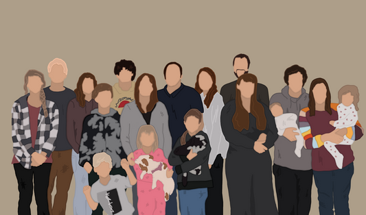 Custom Digital Family Portrait