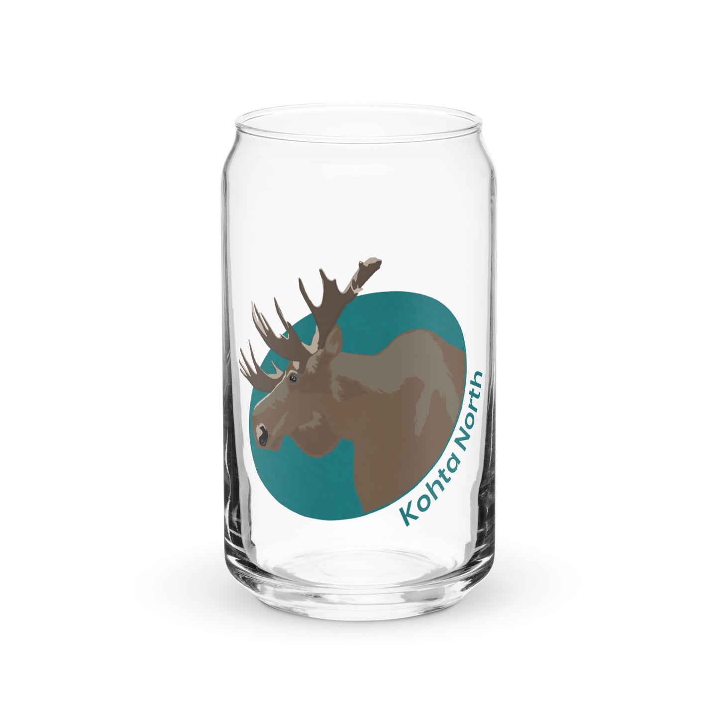 Moose Can-Shaped Glass