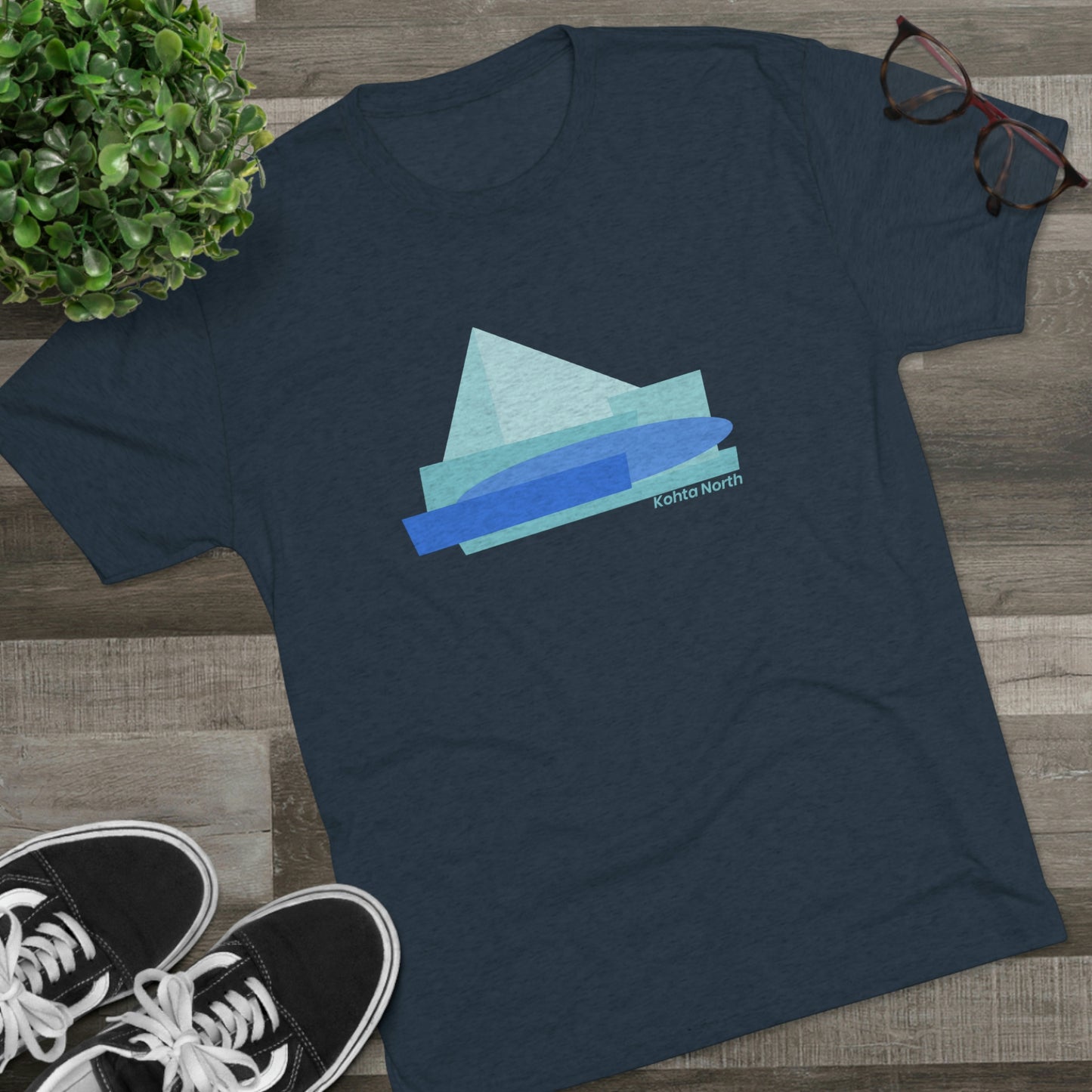 Mountain Blue Tri-Blend Crew Tee