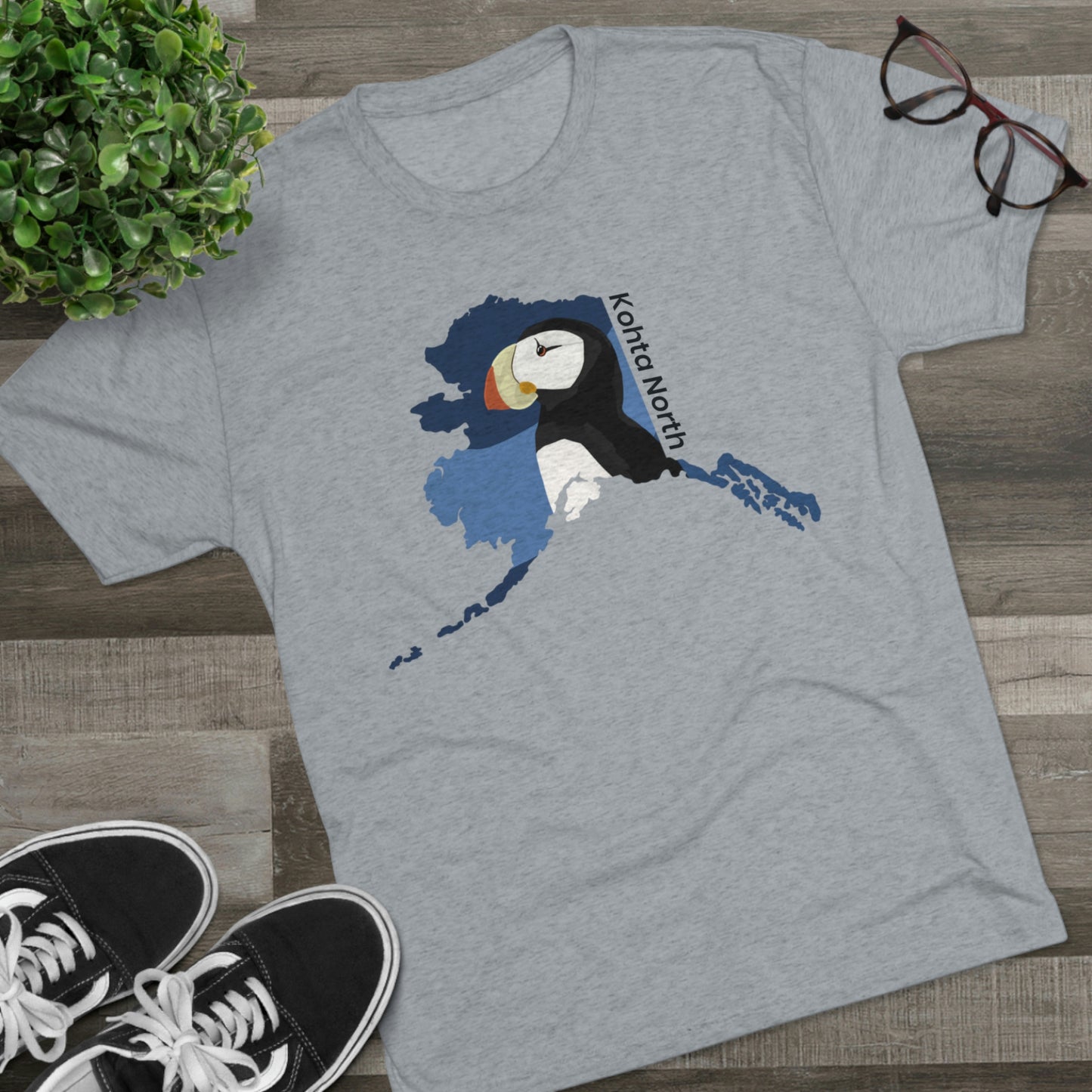 Alaska Puffin Tri-Blend Crew Tee