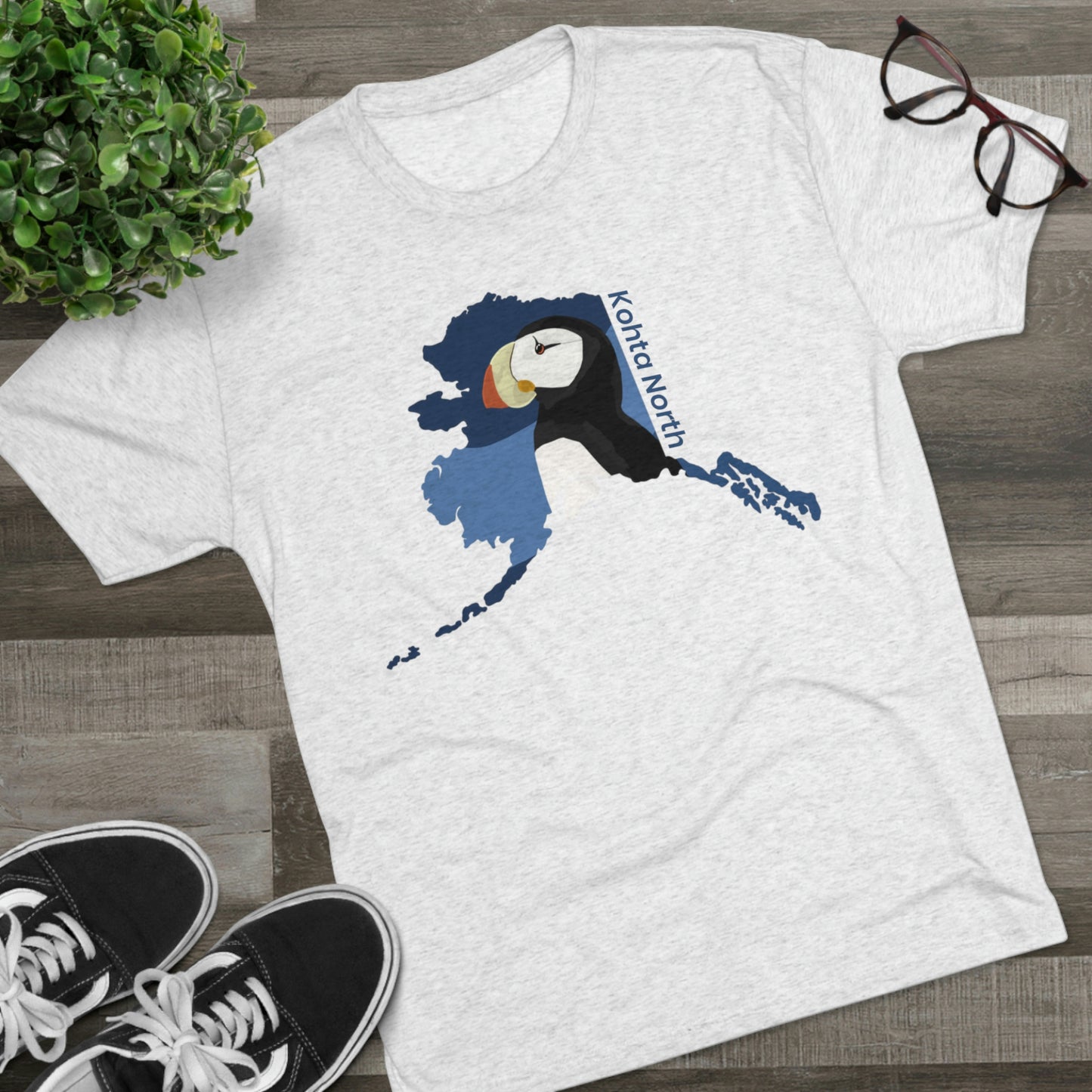 Alaska Puffin Tri-Blend Crew Tee