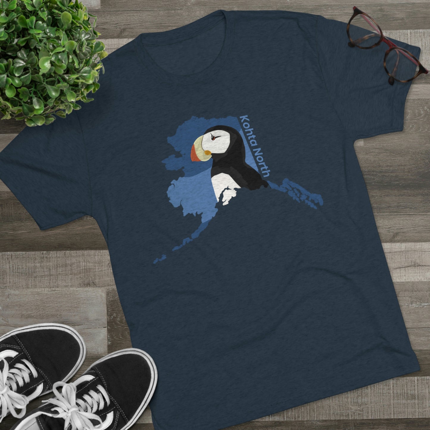 Alaska Puffin Tri-Blend Crew Tee