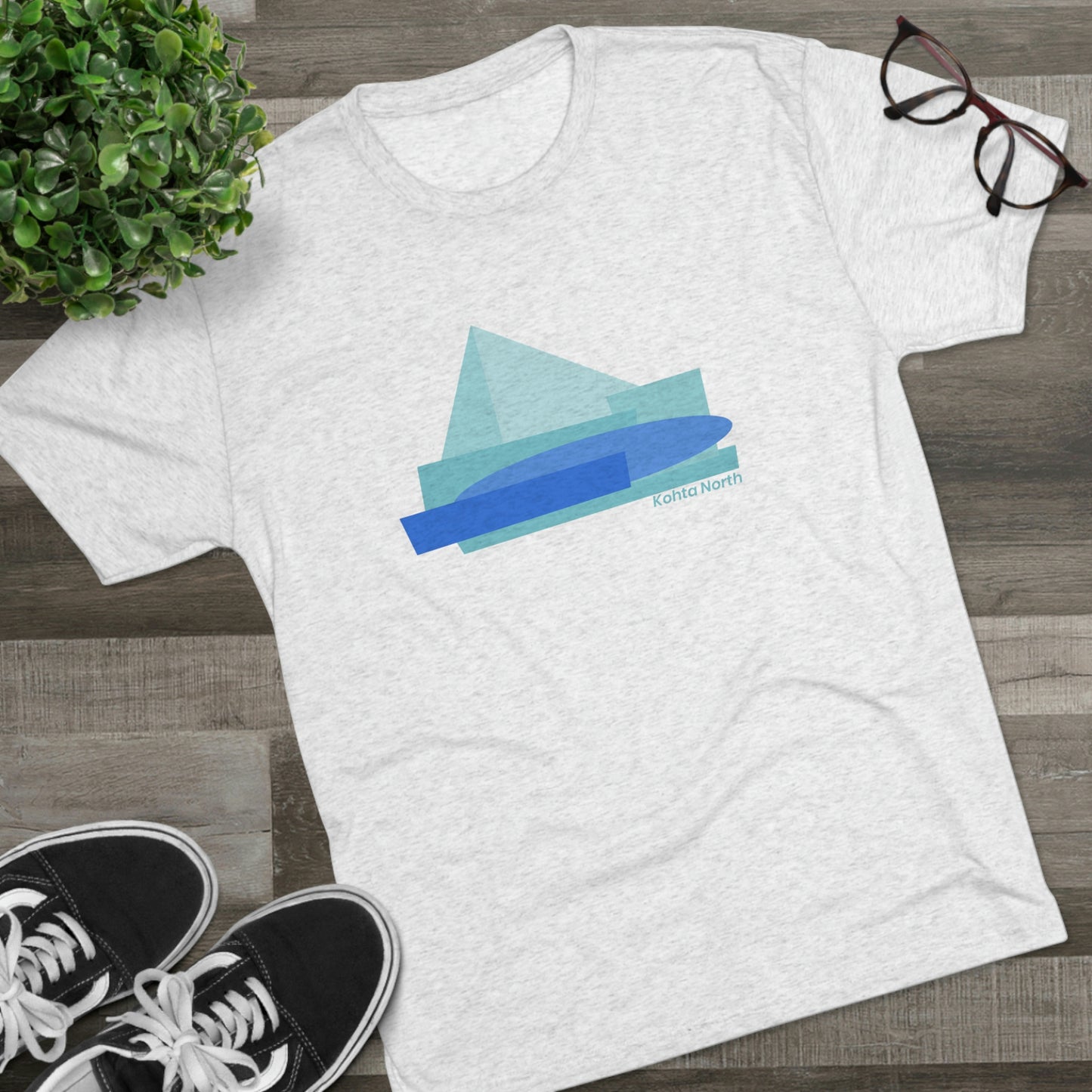 Mountain Blue Tri-Blend Crew Tee