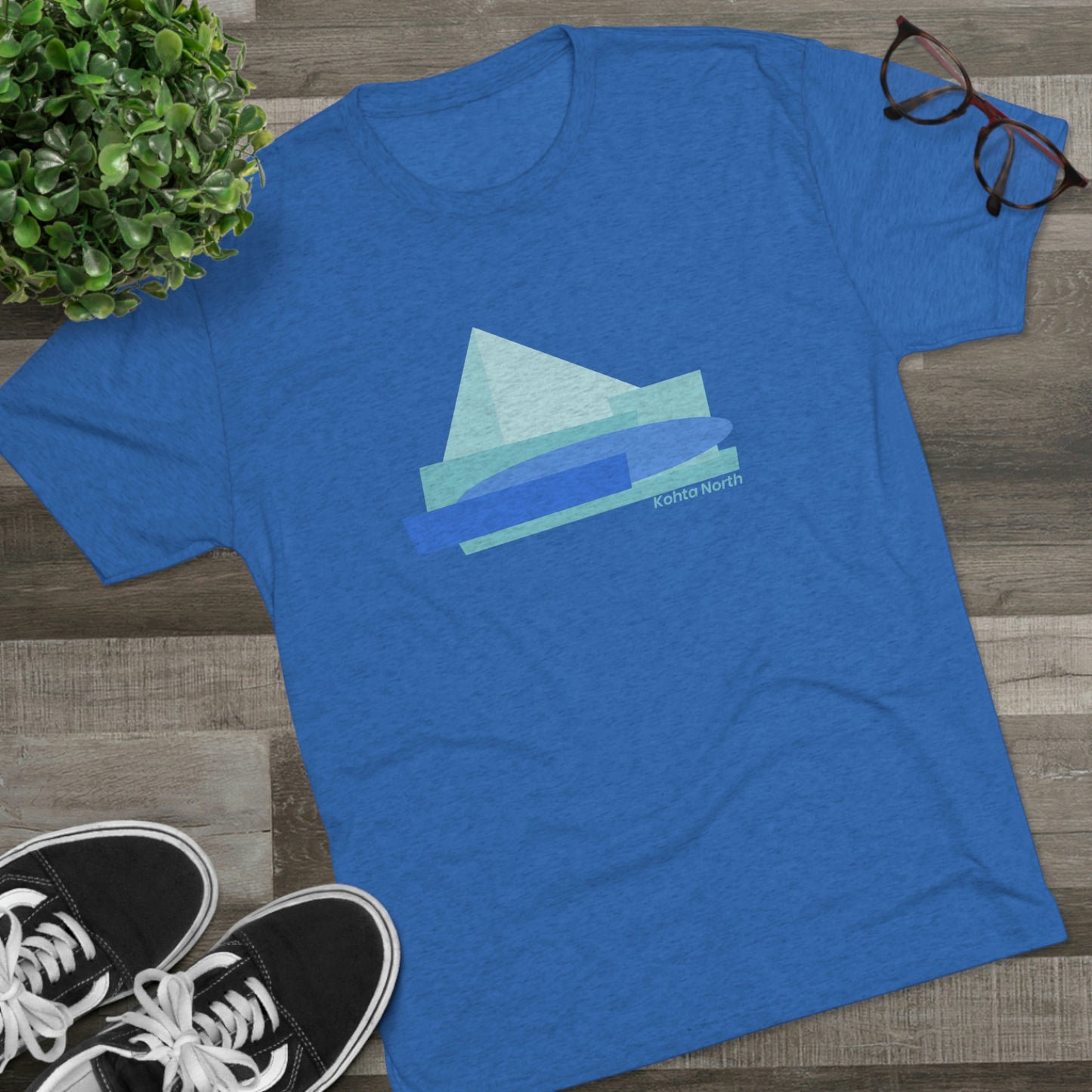 Mountain Blue Tri-Blend Crew Tee