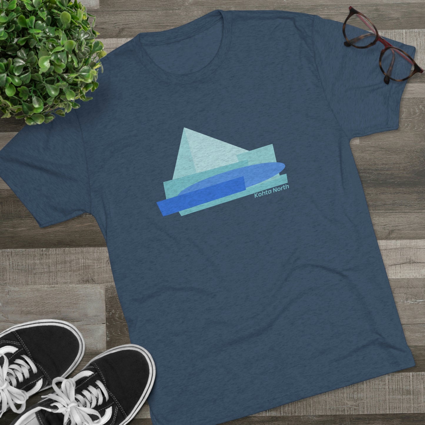 Mountain Blue Tri-Blend Crew Tee